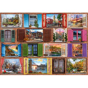 Schmidt Spiele (58325) - "Fenster auf!" - 1000 Teile Puzzle
