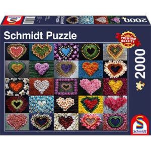 Schmidt Spiele (58327) - "Herzen für Madalene" - 2000 Teile Puzzle