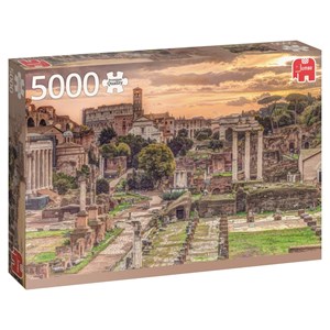 Jumbo (18592) - "Forum Romanum, Rom" - 5000 Teile Puzzle