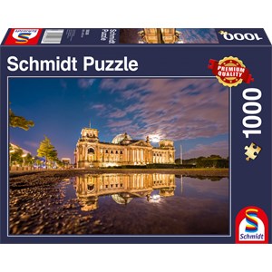Schmidt Spiele (58336EAN) - "Reichstag, Berlin" - 1000 Teile Puzzle