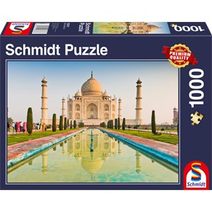 Schmidt Spiele (58337) - "Taj Mahal" - 1000 Teile Puzzle