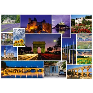 Schmidt Spiele (58340) - "Mach mal Urlaub in… Frankreich" - 1000 Teile Puzzle