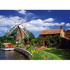 Schmidt Spiele (58331) - "Unterwegs mit dem Hausboot" - 2000 Teile Puzzle