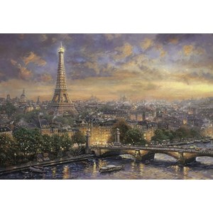 Schmidt Spiele (58470) - Thomas Kinkade: "Paris City of Love" - 1000 Teile Puzzle
