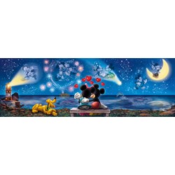 Clementoni (39449) - "Mickey und Minnie, Verliebter Abend" - 1000 Teile Puzzle