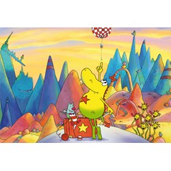 Schmidt Spiele (56229) - "Molly Monster auf Reisen" - 60 Teile Puzzle