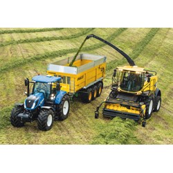 Schmidt Spiele (56214) - "New Holland T7 315 / T5 120 / FR 550" - 48 Teile Puzzle