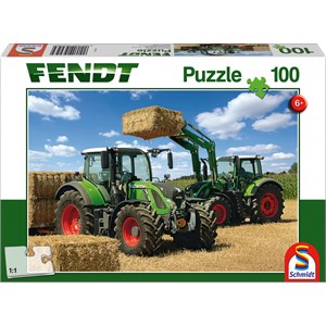 Schmidt Spiele (56256) - "Fendt 716 Vario mit Frontlader Cargo 4x85" - 100 Teile Puzzle