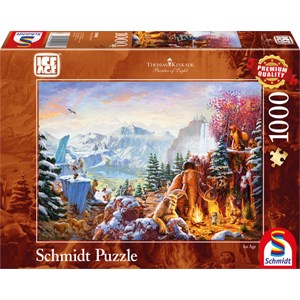 Schmidt Spiele (59481) - Thomas Kinkade: "Ice Age" - 1000 Teile Puzzle