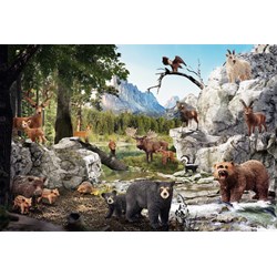 Schmidt Spiele (56239) - "Die Tiere des Waldes" - 40 Teile Puzzle