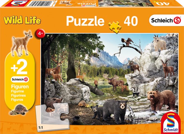 Schmidt Spiele (56239) - "Die Tiere des Waldes" - 40 Teile Puzzle
