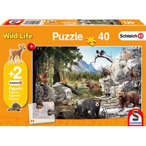 Schmidt Spiele (56239) - "Die Tiere des Waldes" - 40 Teile Puzzle