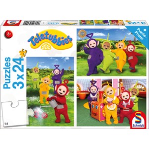 Schmidt Spiele (56244) - "Im Teletubby-Land" - 24 Teile Puzzle