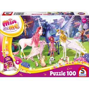 Schmidt Spiele (56267) - "Mia and me" - 100 Teile Puzzle
