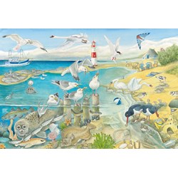 Schmidt Spiele (56248) - "Tiere am Meer" - 60 Teile Puzzle