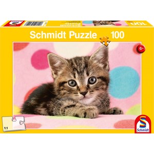 Schmidt Spiele (56249) - "Süßes Katzenkind" - 100 Teile Puzzle