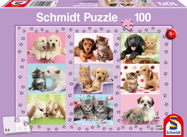 Schmidt Spiele (56268) - "Meine Tierfreunde" - 100 Teile Puzzle