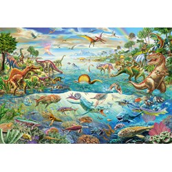 Schmidt Spiele (56253) - "Entdecke die Dinosaurier" - 200 Teile Puzzle