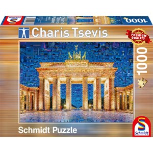 Schmidt Spiele (59578) - Charis Tsevis: "Berlin" - 1000 Teile Puzzle