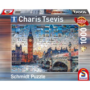 Schmidt Spiele (59579) - Charis Tsevis: "London" - 1000 Teile Puzzle