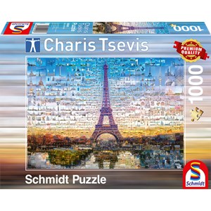 Schmidt Spiele (59580) - Charis Tsevis: "Paris" - 1000 Teile Puzzle