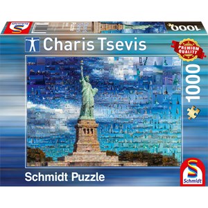 Schmidt Spiele (59581) - Charis Tsevis: "New York" - 1000 Teile Puzzle
