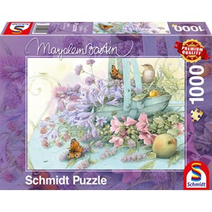 Schmidt Spiele (59572) - Marjolein Bastin: "Blumenkorb" - 1000 Teile Puzzle