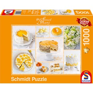 Schmidt Spiele (59574) - "Strahlend gelbe Kaffeetafel" - 1000 Teile Puzzle