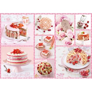Schmidt Spiele (59576) - "Rosa Tortenglück" - 1000 Teile Puzzle