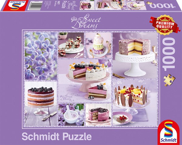 Schmidt Spiele (59577) - "Kaffeekränzchen in Flieder" - 1000 Teile Puzzle