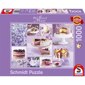 Schmidt Spiele (59577) - "Kaffeekränzchen in Flieder" - 1000 Teile Puzzle
