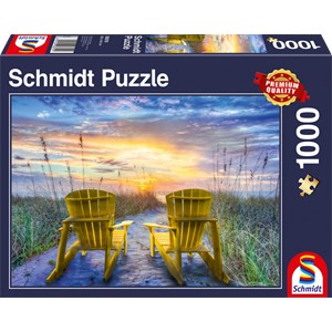 Schmidt Spiele (58310) - "Blick in den Sonnenuntergang" - 1000 Teile Puzzle