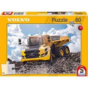 Schmidt Spiele (56285) - "Volvo A30G" - 60 Teile Puzzle