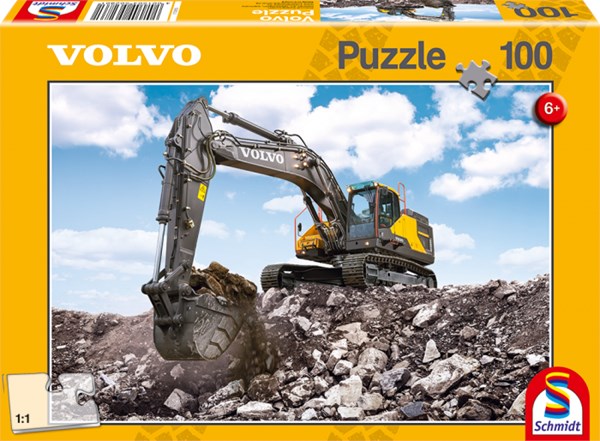 Schmidt Spiele (56286) - "Volvo EC380E" - 100 Teile Puzzle