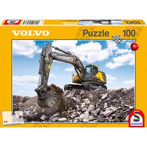 Schmidt Spiele (56286) - "Volvo EC380E" - 100 Teile Puzzle