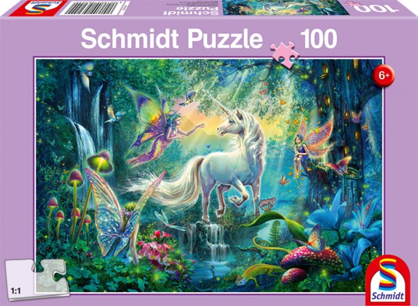 Schmidt Spiele (56254) - "Im Land der Fabelwesen" - 100 Teile Puzzle