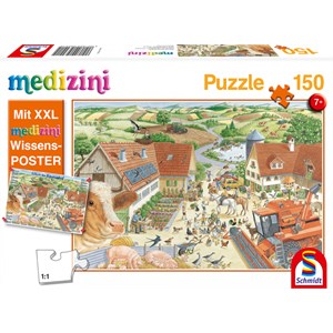 Schmidt Spiele (56291) - "Entdecke den Bauernhof" - 150 Teile Puzzle