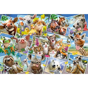 Schmidt Spiele (56294) - "Tierische Selfies" - 200 Teile Puzzle