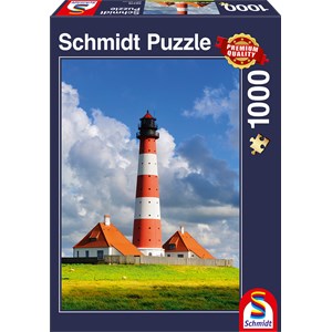 Schmidt Spiele (58319) - "Westerhever Leuchtturm" - 1000 Teile Puzzle