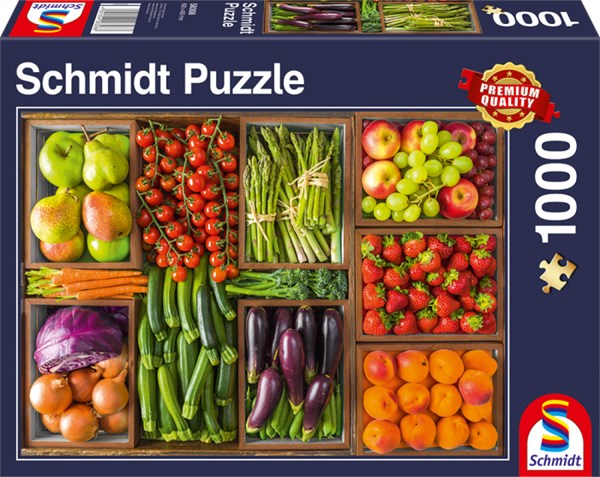 Schmidt Spiele (58308) - "Frisch vom Markt" - 1000 Teile Puzzle