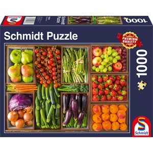 Schmidt Spiele (58308) - "Frisch vom Markt" - 1000 Teile Puzzle