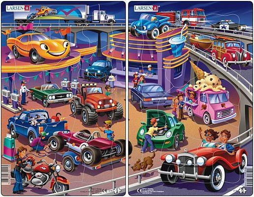 Larsen (U14) - "Cars" - 15 Teile Puzzle