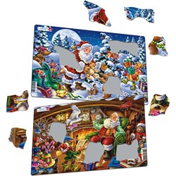 Larsen (XC1) - "Der fröhliche Weihnachtsmann" - 15 Teile Puzzle