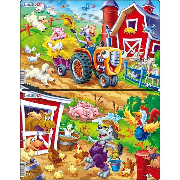 Larsen (U10) - "Barnyard" - 16 Teile Puzzle