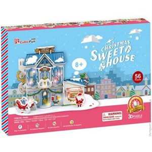 Cubic Fun (P648h) - "Christmas Sweet Hous" - 56 Teile Puzzle