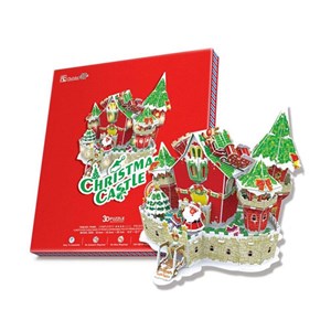 Cubic Fun (P646h) - "Christmas Castle" - 84 Teile Puzzle