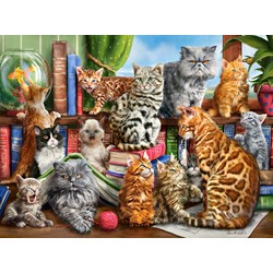 Castorland (C-200726) - "Haus der Katzen" - 2000 Teile Puzzle