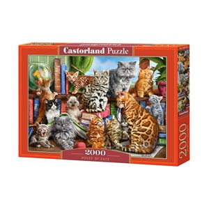 Castorland (C-200726) - "Haus der Katzen" - 2000 Teile Puzzle