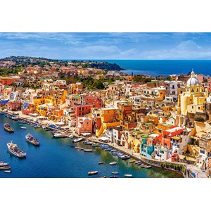 Castorland (C-151769) - "Kleines Fischerdorf in Italien" - 1500 Teile Puzzle