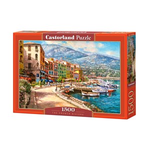 Castorland (C-151745) - "Entlang der Französischen Riviera" - 1500 Teile Puzzle